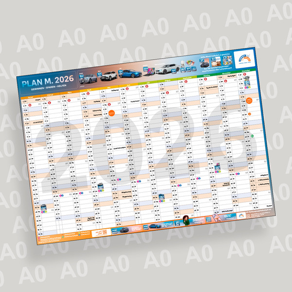 Jahresplaner / Kalender 2026 DIN A0 (zur bankinternen Nutzung) Jahresplaner / Kalender 2026 DIN A0 (zur bankinternen Nutzung)