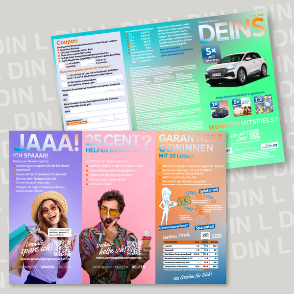 Flyer DIN lang 6-seitig, 