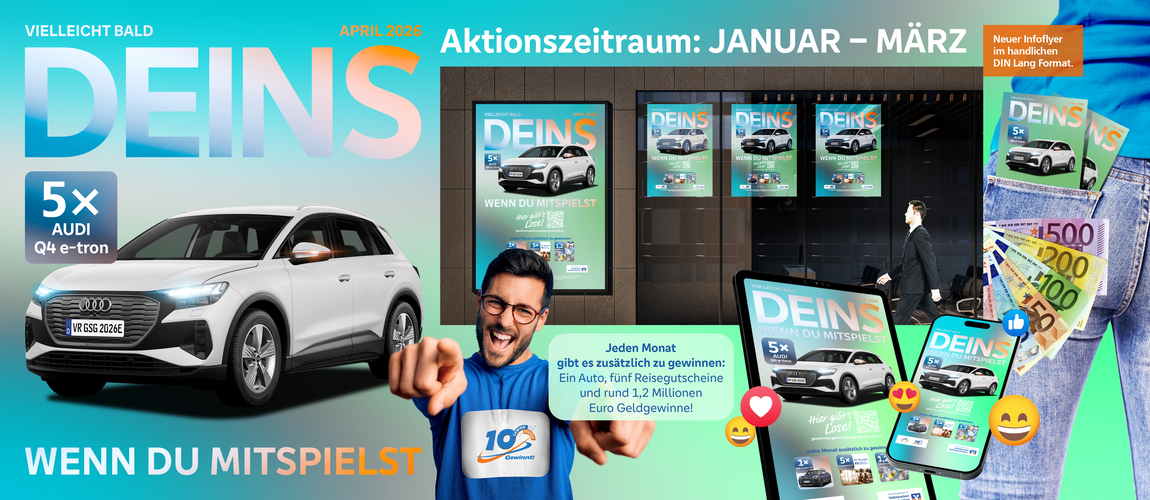 Sonderverlosung April 2026 mit dem AUDI Q4 e-tron