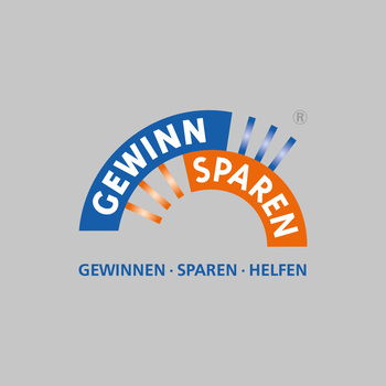 Gewinnspar-Logo mit Claim